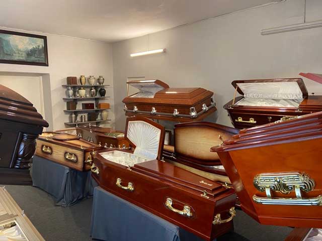 Wooden caskets